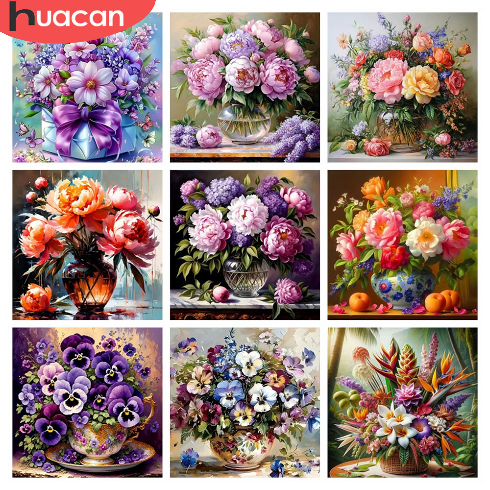Resin Art Rose - Huacan 5d diamante mosaico rosa flor