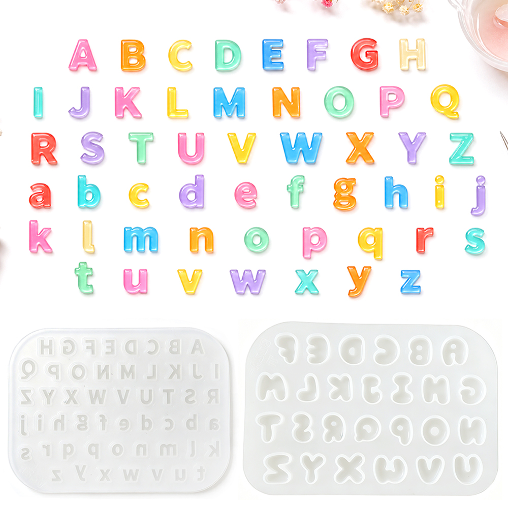 Resin Art Alphabet - Molde de Silicone Mini S0321 para