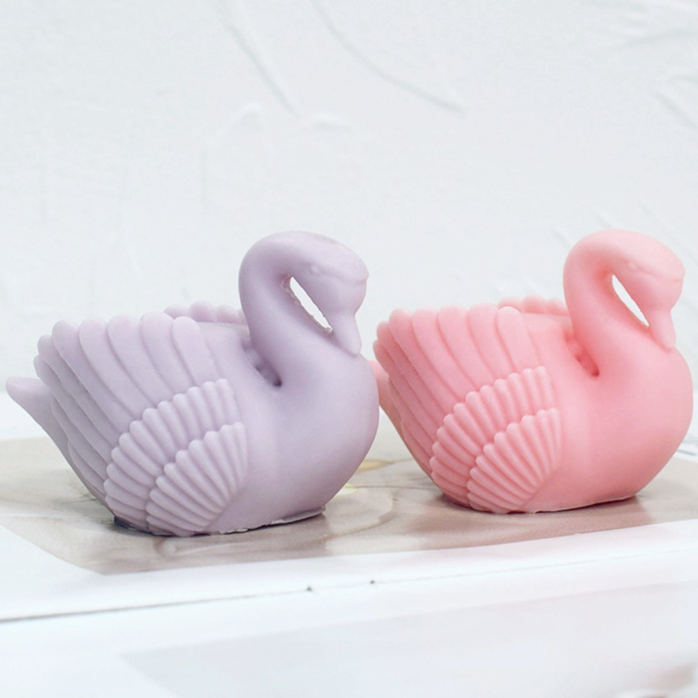 Resin Art Wedding Gift - Molde de vela de silicone cisne