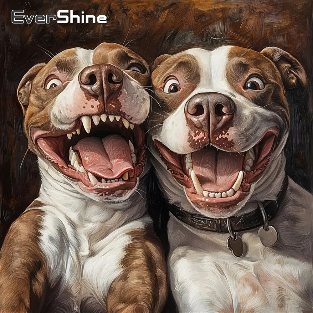 Resin Art Wallpaper - Evershine 5d diy pintura diamante cão