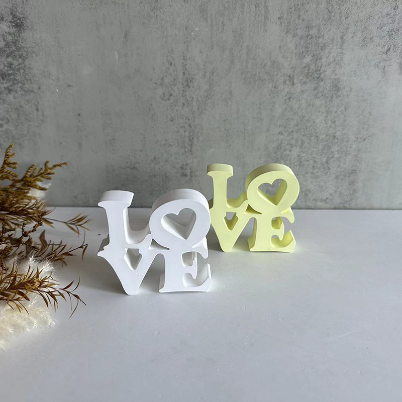 Resin Art Alphabet - Letra amor molde de silicone diy