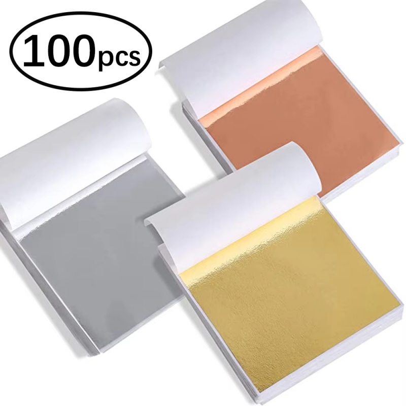 Resin Art Wedding Gift - 100 Folhas de Imitação de Ouro,