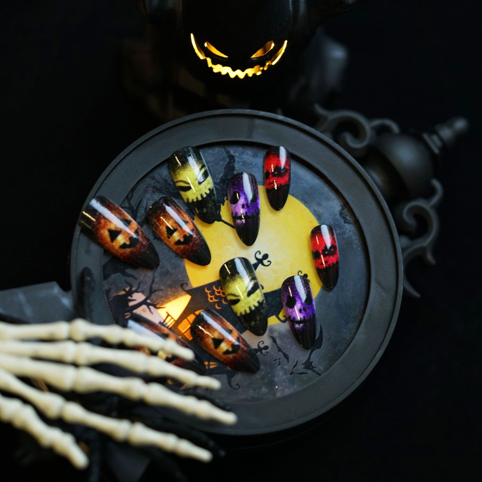 24 pçs 2025 halloween 3d olho  - Resin Art Case avaliação e preço
