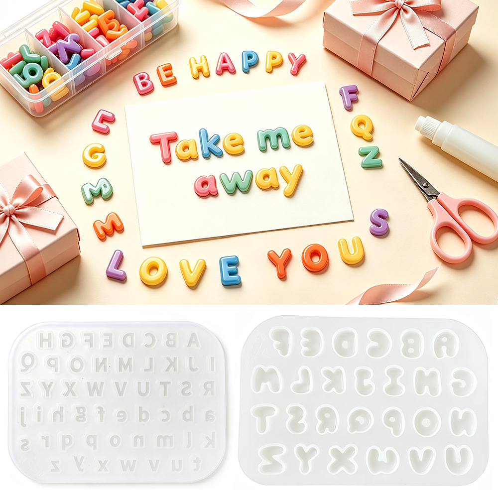 Novo Molde de Silicone Mini Al - Resin Art Alphabet avaliação e preço