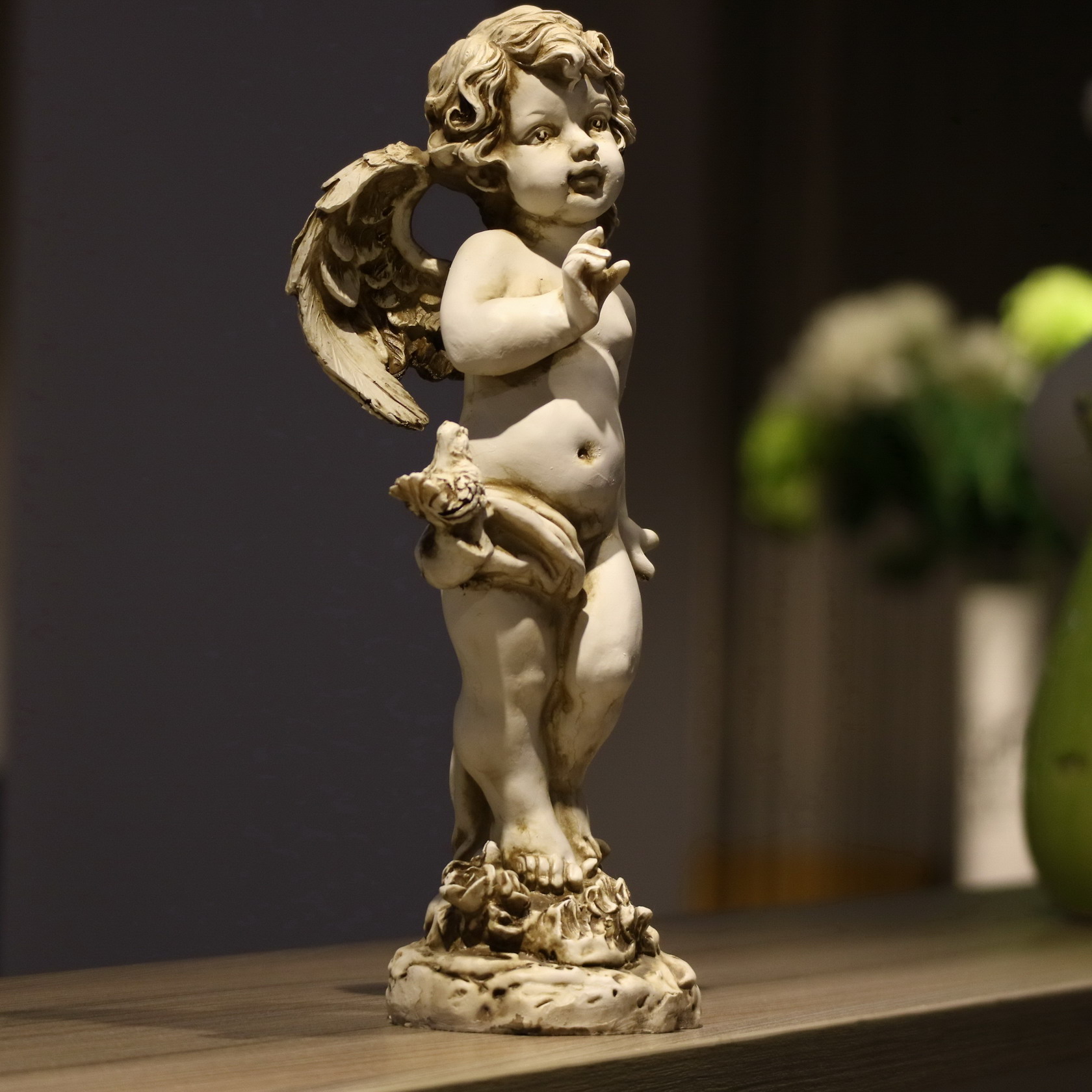 Estatueta de Anjo Retrô em Res - Resin Art Wedding Gift avaliação e preço