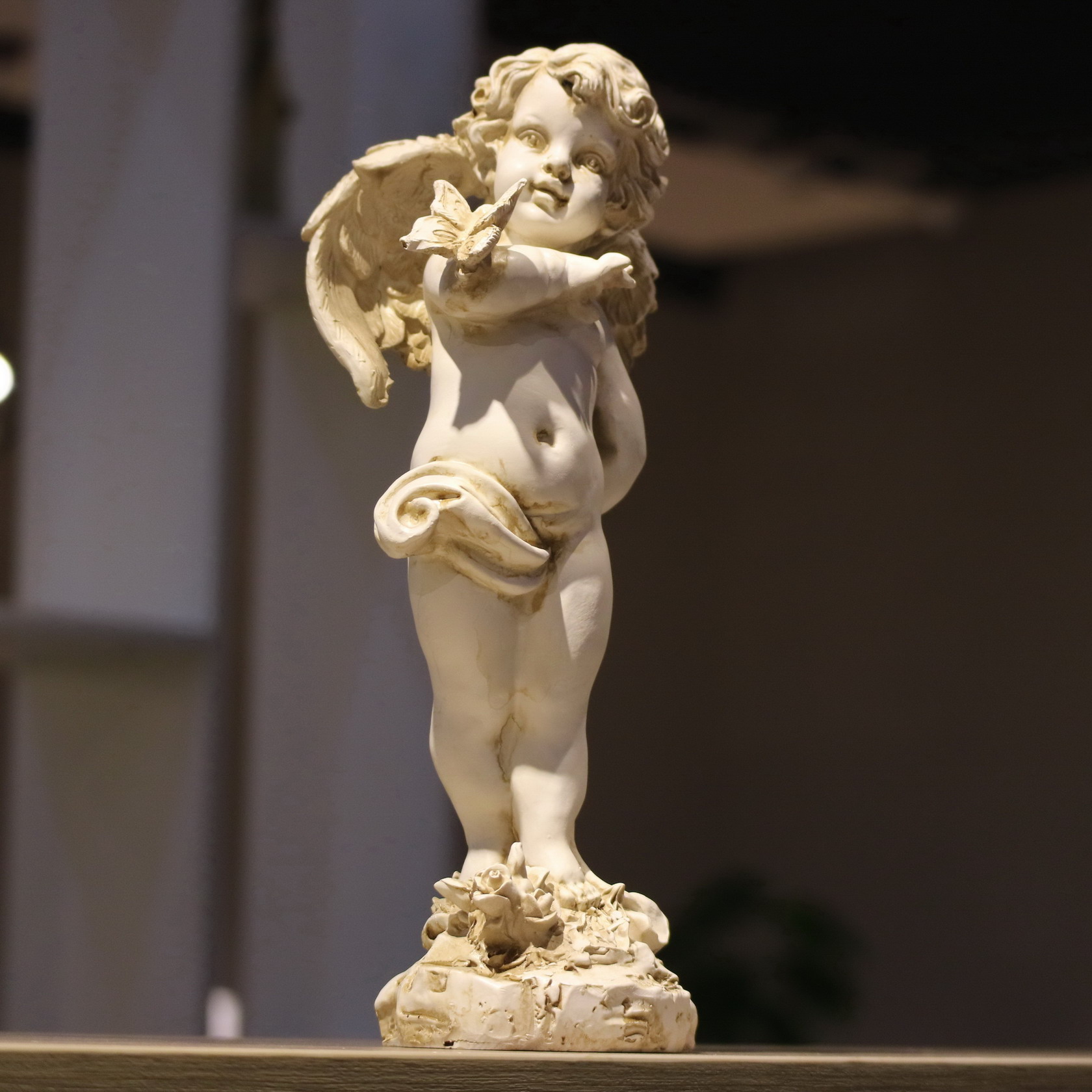 Estatueta de Anjo Retrô em Res - Resin Art Wedding Gift avaliação e preço