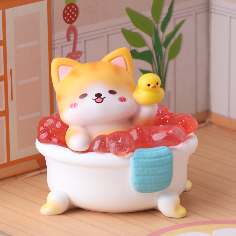 Caixa Surpresa Bath Time Meow  - Resin Art Case avaliação e preço