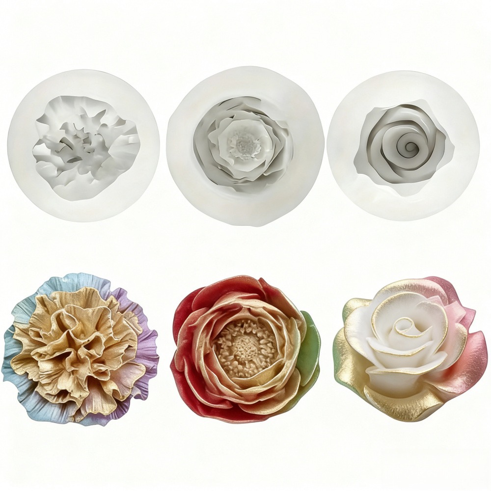 Conjunto de 3 Moldes de Silico - Resin Art Wedding Gift avaliação e preço
