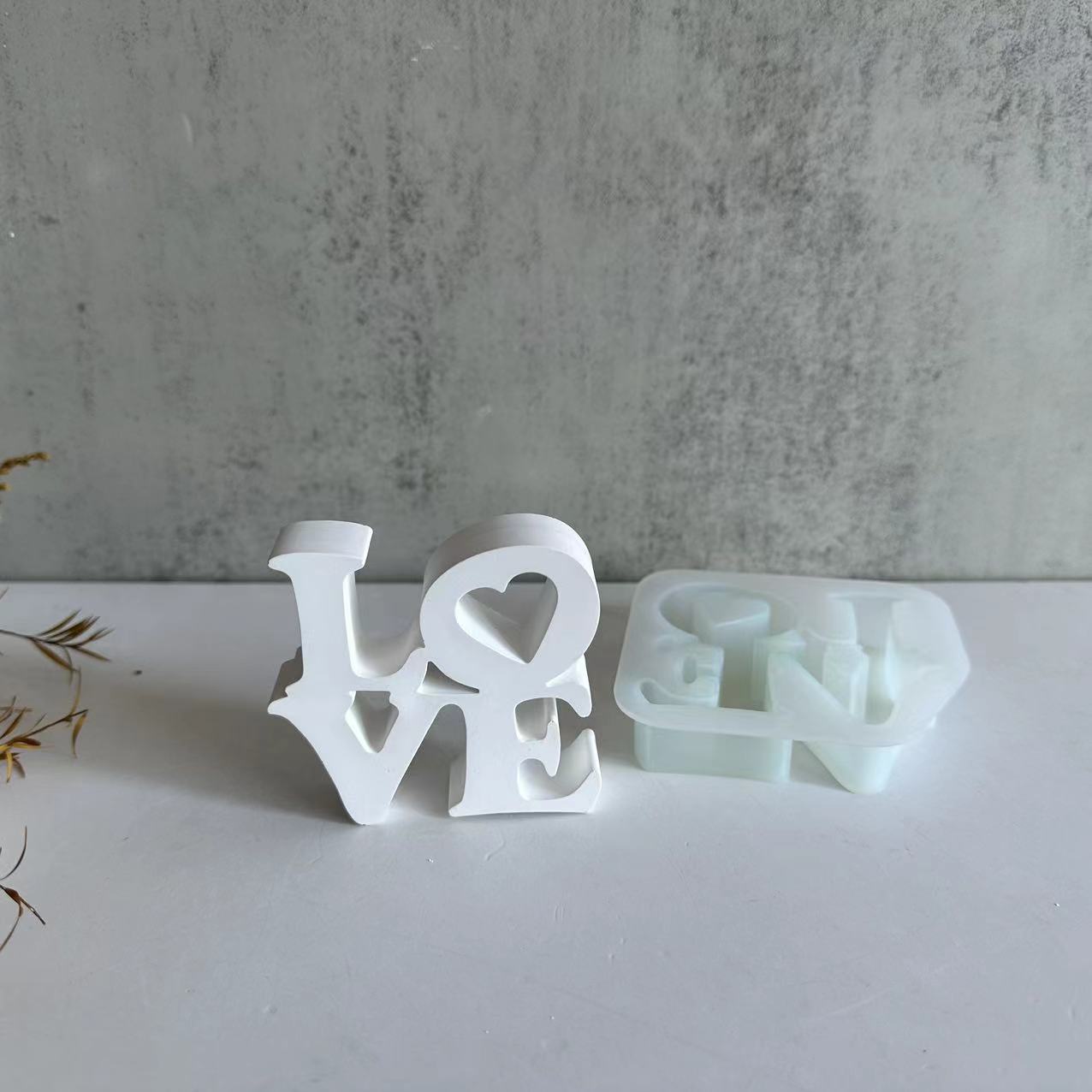 Letra amor molde de silicone d - Resin Art Alphabet avaliação e preço