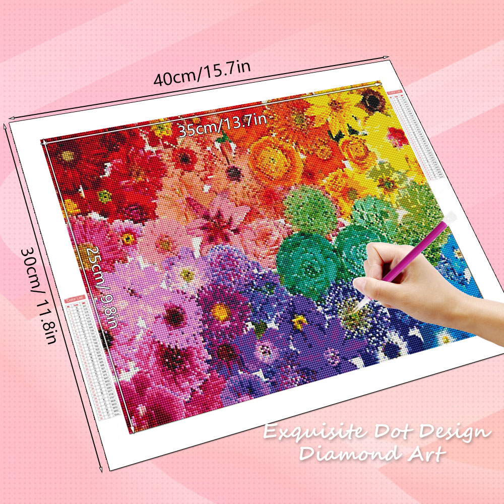 Kits de Arte em Diamante HUACA - Resin Art Rose avaliação e preço