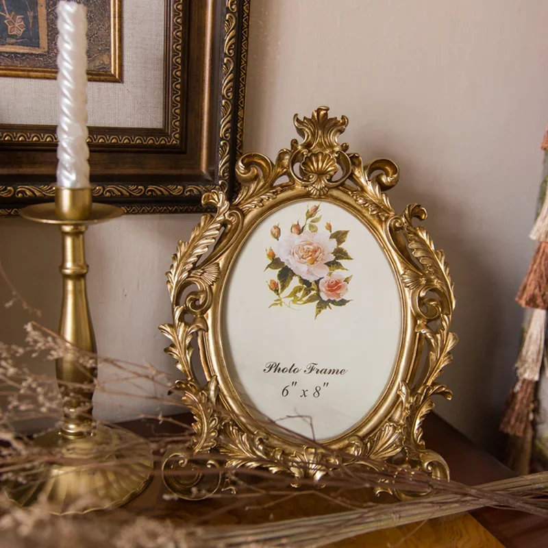 Porta-Retrato Oval Retrô Doura - Resin Art Wedding Gift avaliação e preço