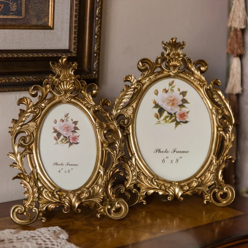 Porta-Retrato Oval Retrô Doura - Resin Art Wedding Gift avaliação e preço