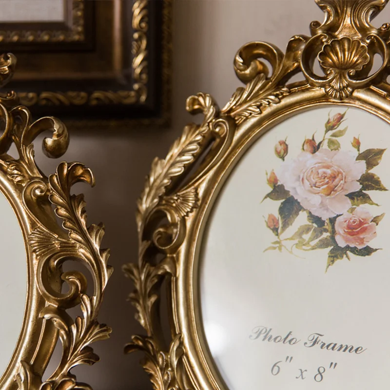 Porta-Retrato Oval Retrô Doura - Resin Art Wedding Gift avaliação e preço