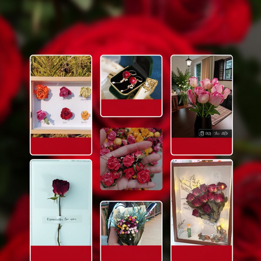 Buquê de flores de rosa natura - Resin Art Rose avaliação e preço